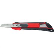 Нож, 9 мм, выдвижное лезвие «Quick blade» металлическая направляющая, двойная фиксация, эргономичная двухкомпонентная рукоятка Matrix