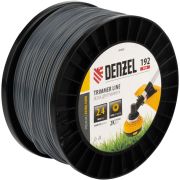 Леска для триммера двухкомпонентная круглая, 2,4мм х 192м, на DIN катушке EXTRA CORD Denzel