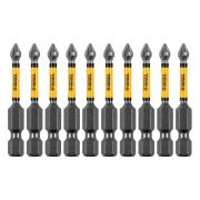 Бита IMPACT, PH1x50 мм, лазерная обработка шлица, сталь S2, 10 шт., Е 6,3 Denzel
