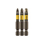 Набор бит комбинированный 3 шт., PZ1, PZ2, PZ3, 50 мм, сталь S2 Denzel