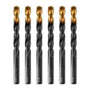 Сверло по металлу, 11 мм, HSS-Tin, Golden Tip, 6 шт. Denzel
