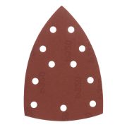 Треугольник абразивный на ворc. подложке под «липучку», перф., P 320, 150х150х100 мм, 5 шт. Denzel
