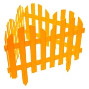 Забор декоративный «Романтика», 28 х 300 см, желтый, Palisad